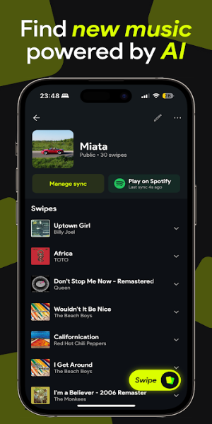 Swipefy per Spotify