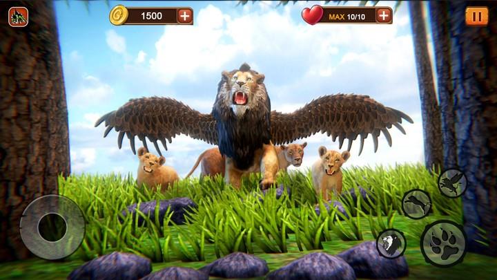 Angry Flying Lion Simulator 2021 Ekran Görüntüsü 0