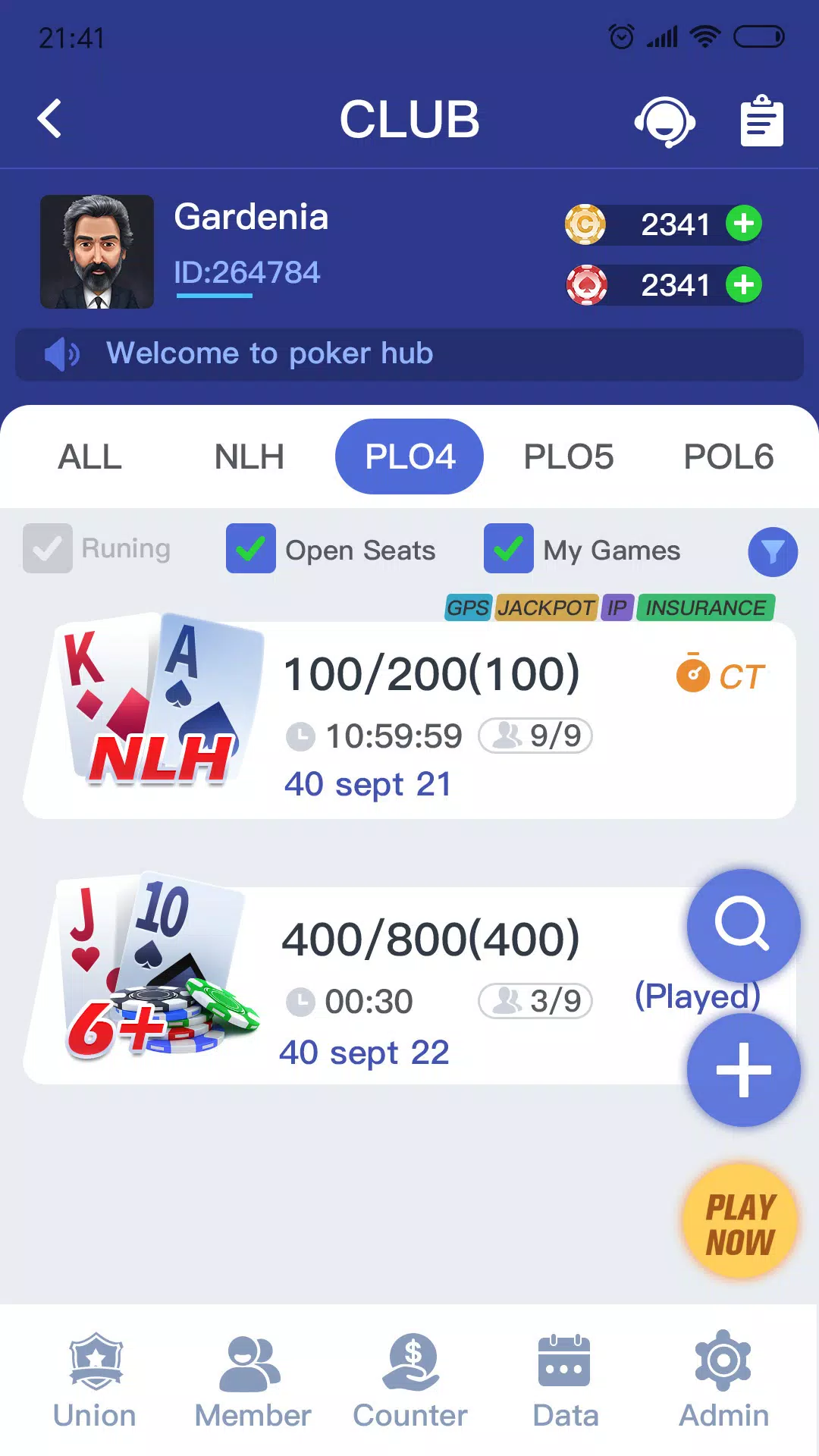 Poker Hub ဖန်သားပြင်ဓာတ်ပုံ 1