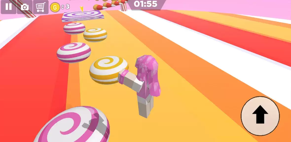 Candy Parkour Sweet girl Captura de tela 2