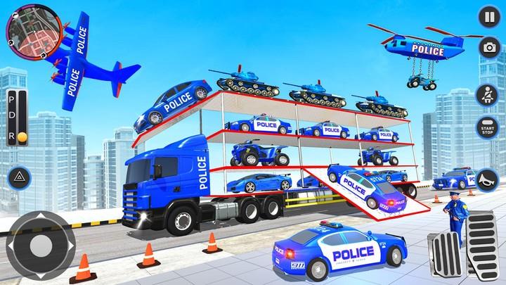 US Police Car Transport Career Tangkapan skrin 2