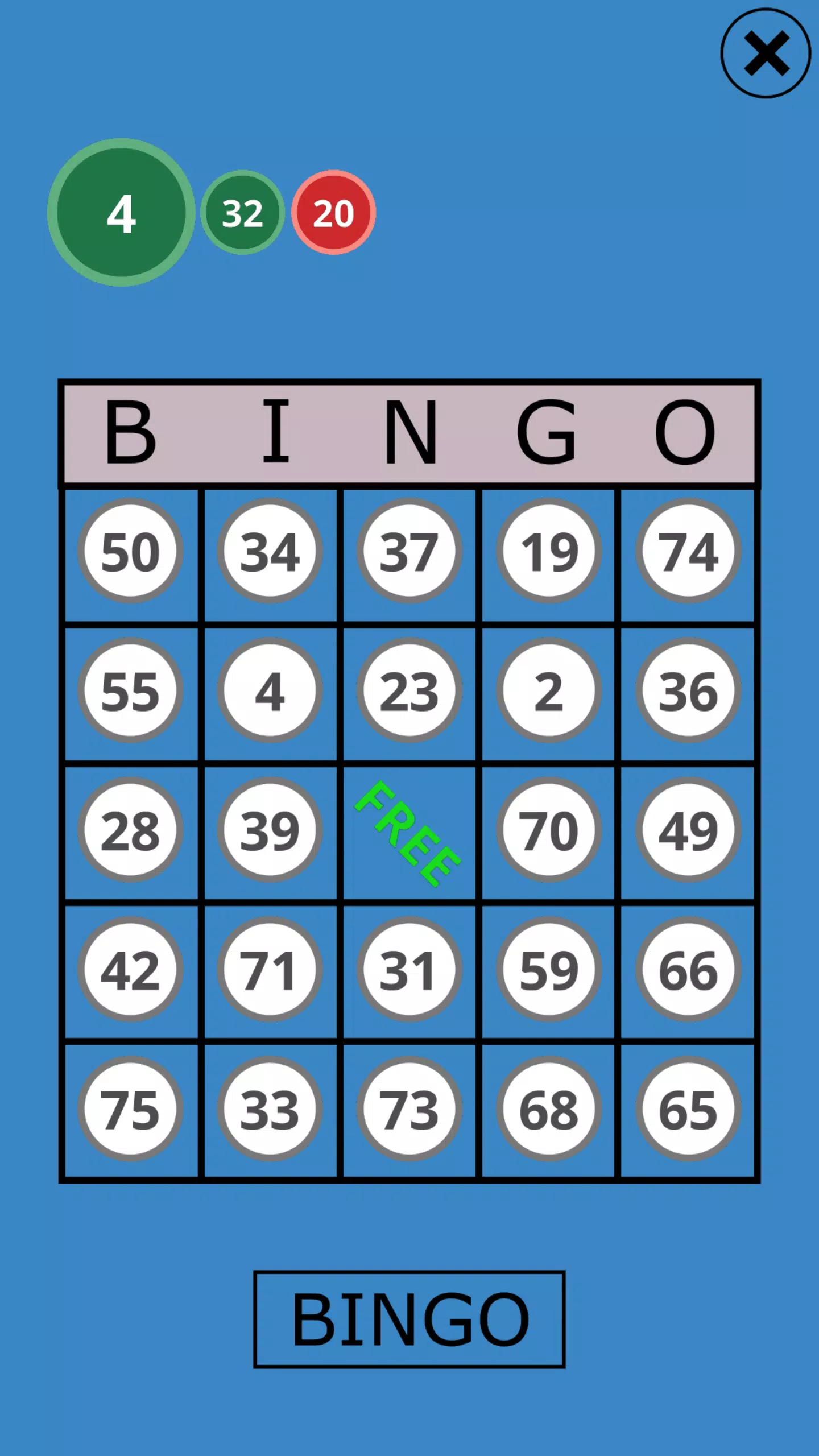 Classic Bingo Touch Screenshot 0