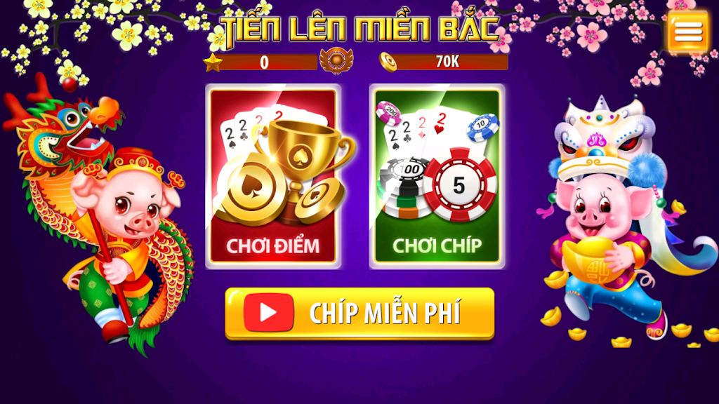 Tien Len Mien Bac - Tien Len Dong Chat Dong Mau Zrzut ekranu 0