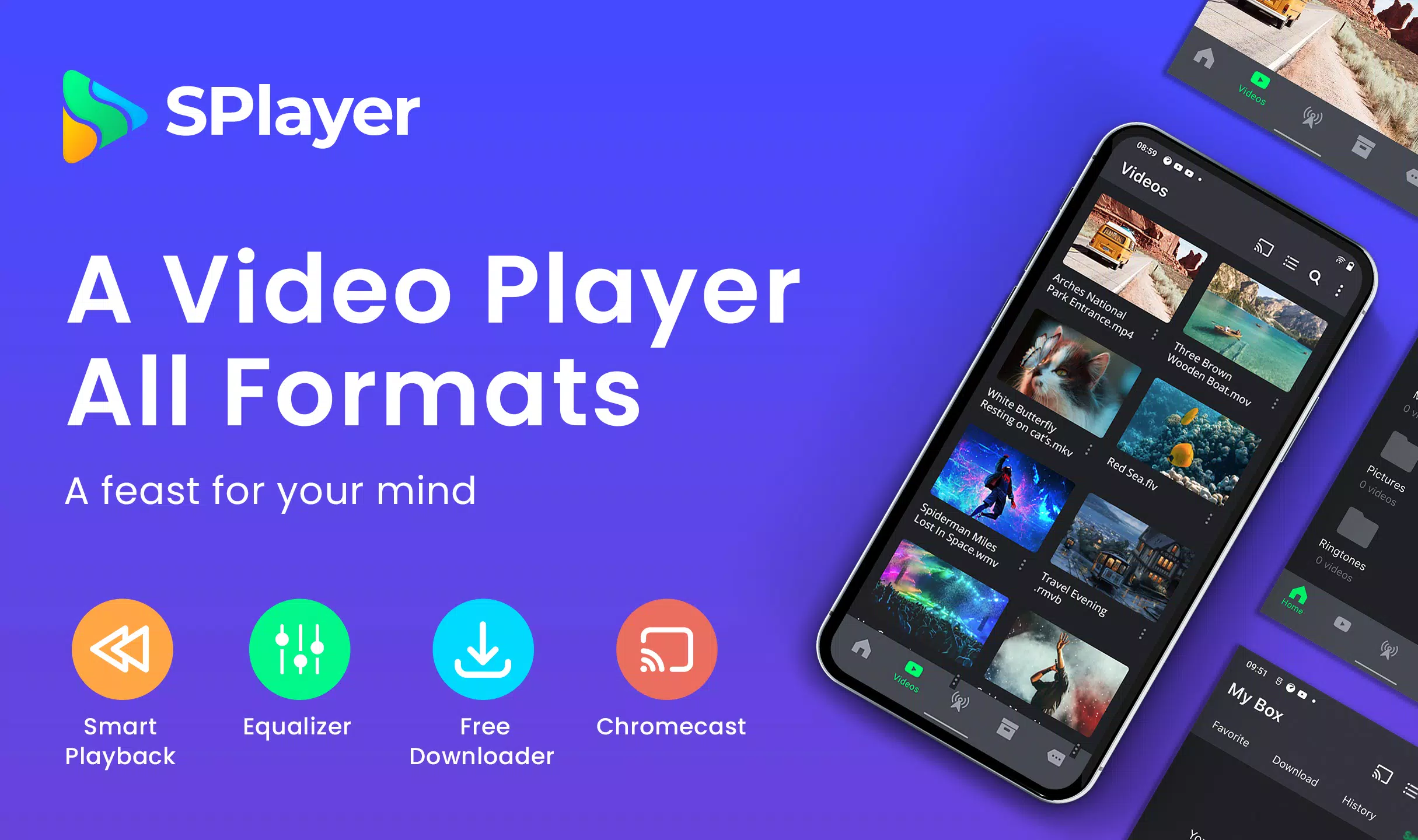 SPlayer - Fast Video Player Captura de pantalla 0