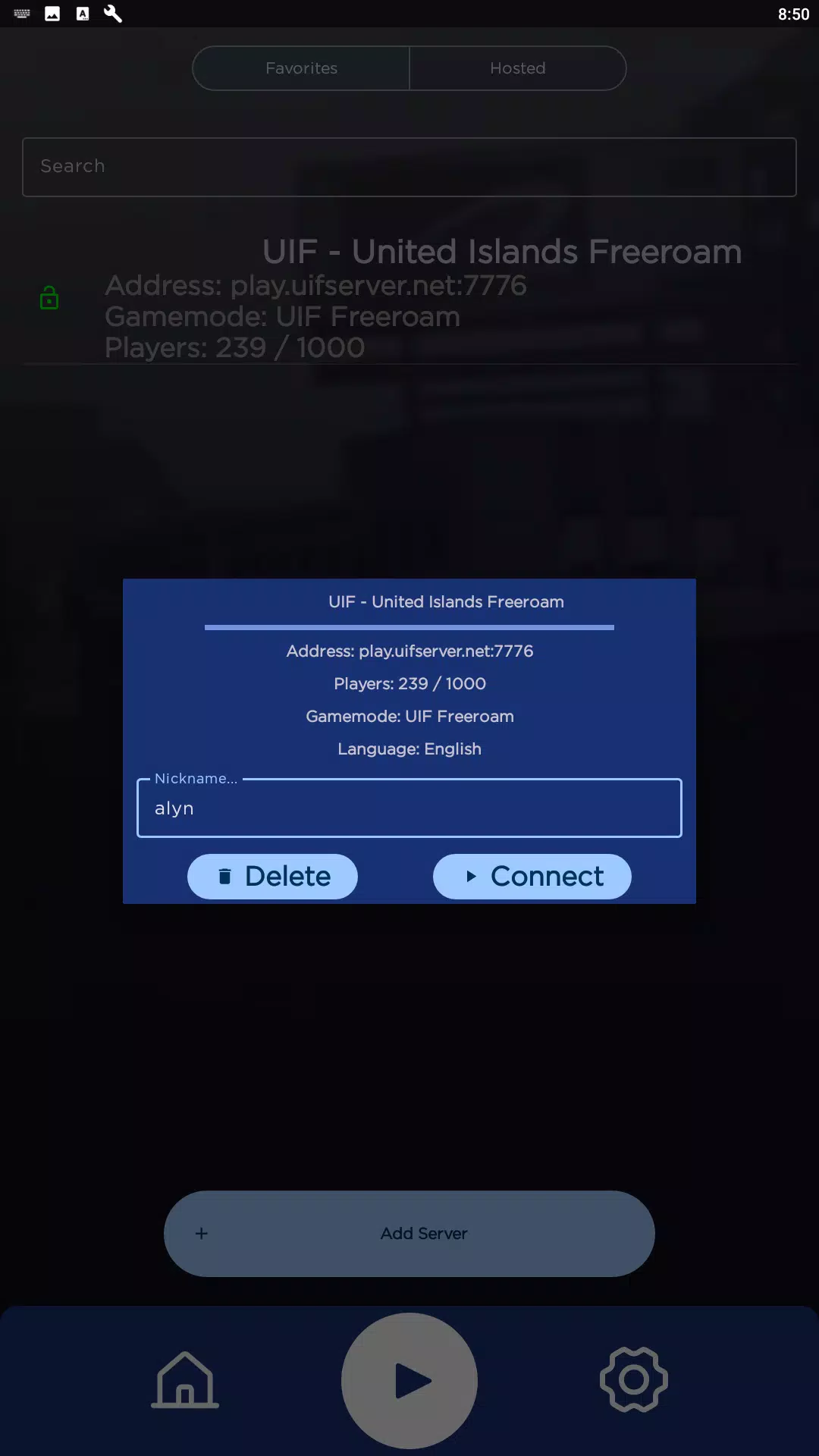 Alyn SA-MP Mobile Launcher Capture d'écran 3