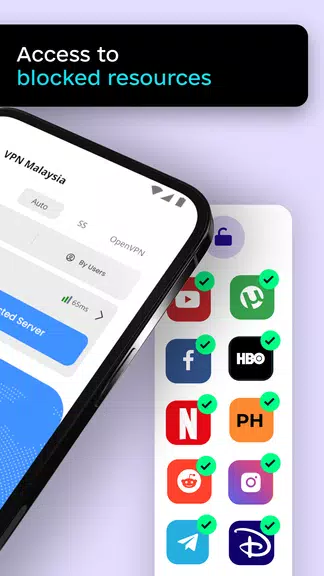 VPN Malaysia - Unlimited KL IP 螢幕截圖 2