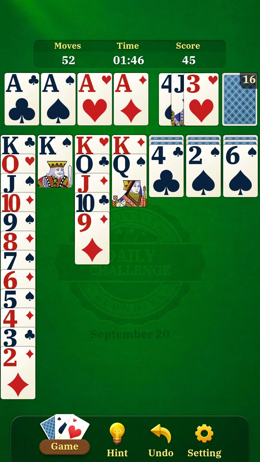 Solitaire Fun ဖန်သားပြင်ဓာတ်ပုံ 0