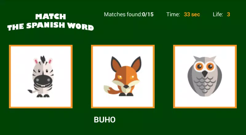 Match the Spanish Word Zrzut ekranu 2