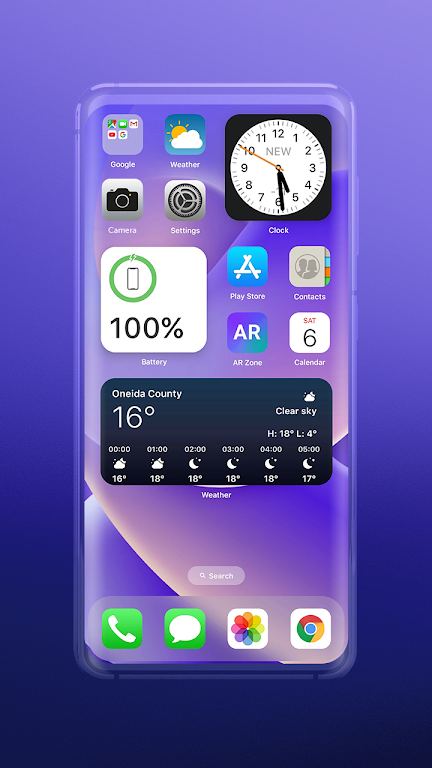 Widgets: ios 17 theme Schermafbeelding 0