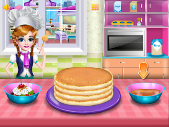 Girls cooking special cake Скриншот 0