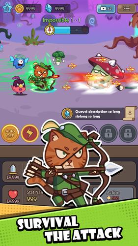 Cat Legend: Idle RPG War Screenshot 1