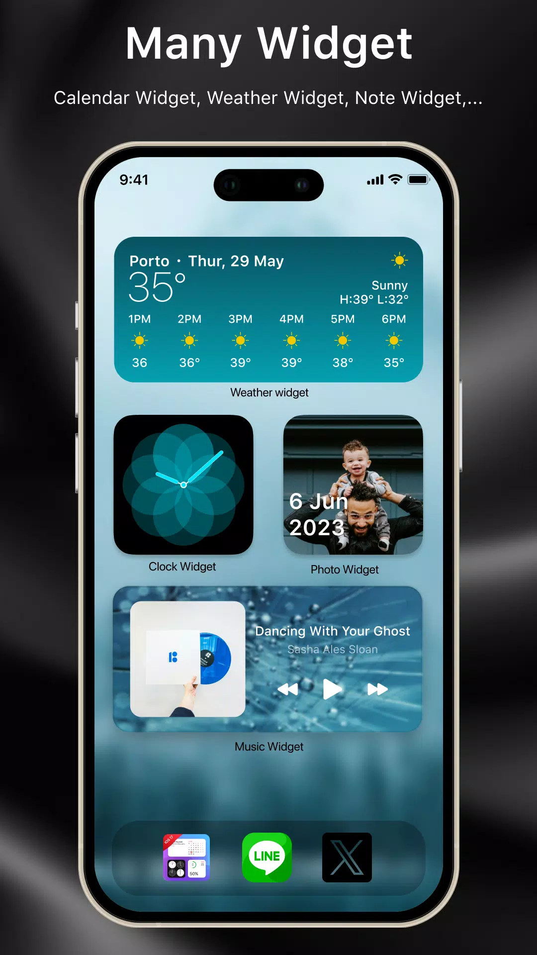 Laka Widgets: Widget OS 18 Ảnh chụp màn hình 2