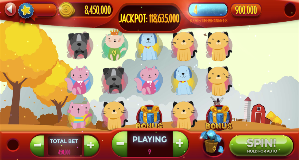 Dog-Cat Free Slot Machine Game Online ဖန်သားပြင်ဓာတ်ပုံ 2