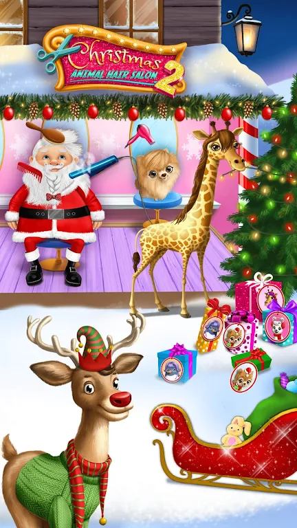 Christmas Animal Hair Salon 2 স্ক্রিনশট 2