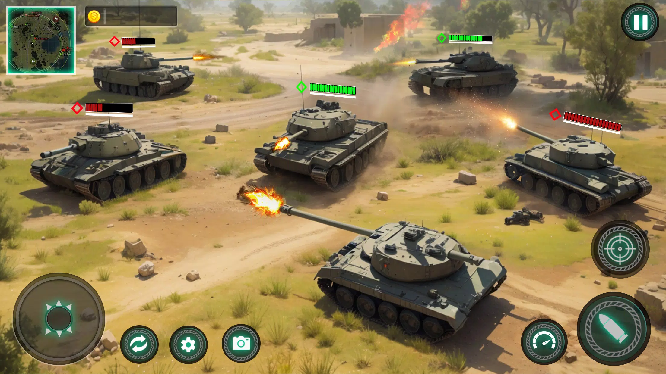 Military Tank War Machine Sim ภาพหน้าจอ 0