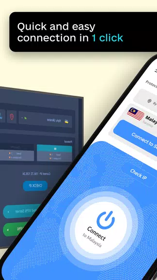 VPN Malaysia - Unlimited KL IP 螢幕截圖 1