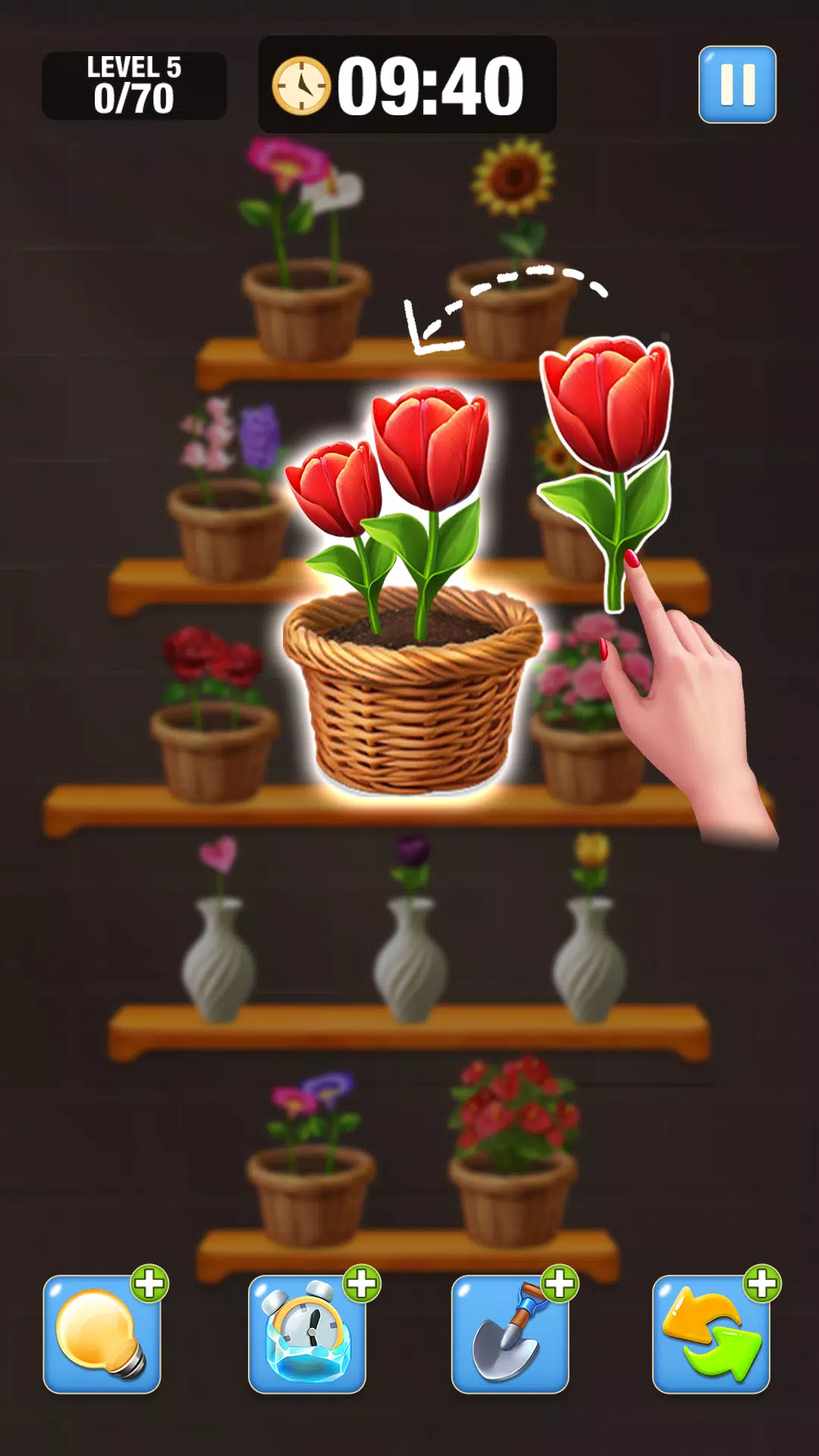 Blossom Match-Flower Sort Game Скриншот 1