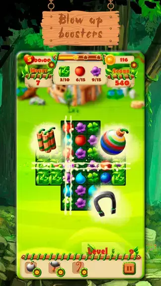 Fairy Forest - match 3 games Скриншот 2