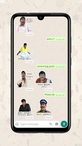 Vadivelu fun whats sticker app Captura de pantalla 0