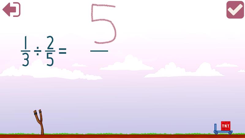 Dividing Fractions Math Game Captura de pantalla 3