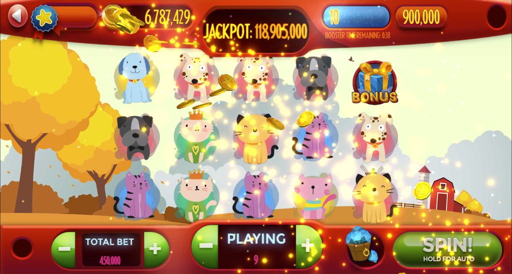 Dog-Cat Free Slot Machine Game Online 스크린샷 0