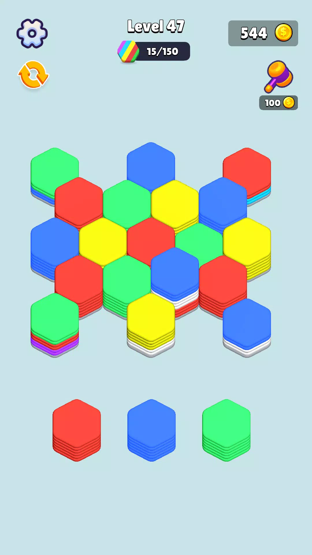 Stack Hexa Sort: Puzzle Match スクリーンショット 0