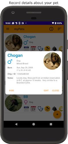 myPets - Pet Manager Capture d'écran 1