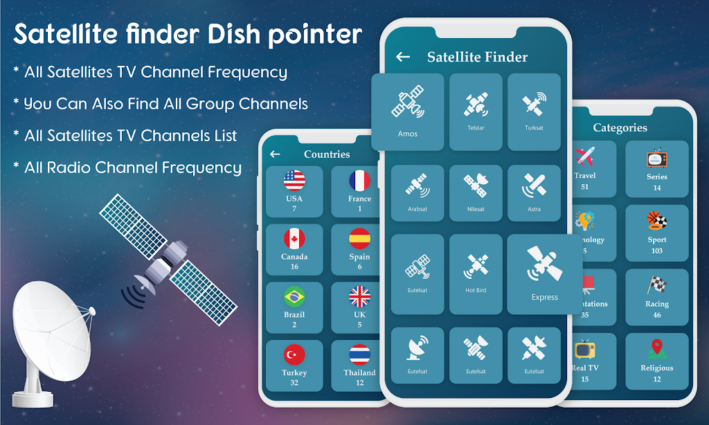 Satellite Finder-Dish Aligner Tangkapan skrin 0