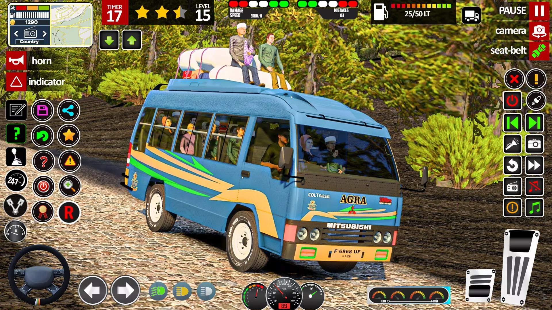 Real Mini Coach: Bus Game 3D 螢幕截圖 1