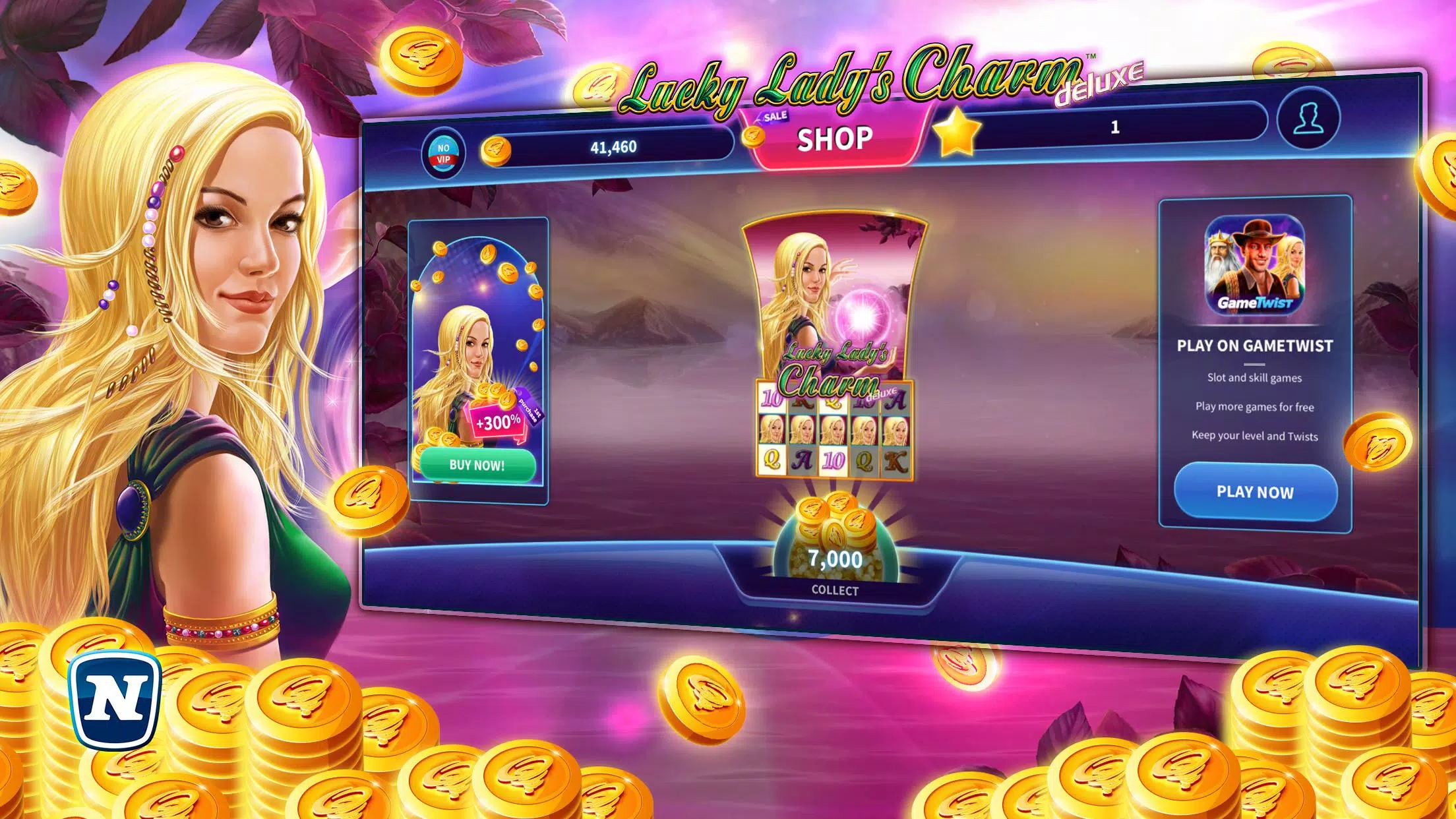 Lucky Lady's Charm Deluxe Slot ဖန်သားပြင်ဓာတ်ပုံ 1