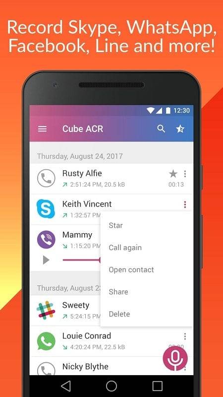 Call Recorder – Cube ACR Tangkapan skrin 1