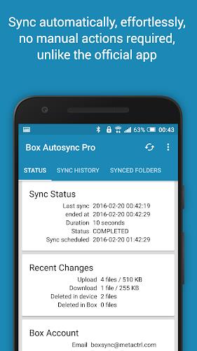 Autosync for Box - BoxSync Tangkapan skrin 1