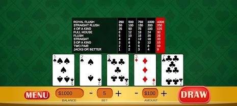 Jacks or Better - Video Poker Ảnh chụp màn hình 1