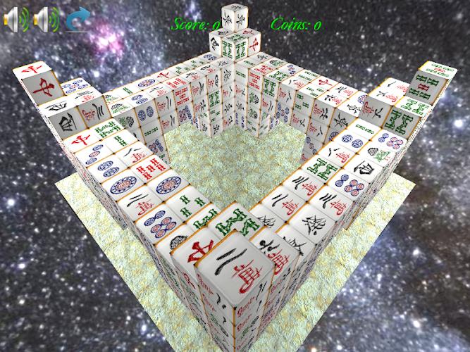 Mahjong 3D Cube Solitaire Скриншот 3