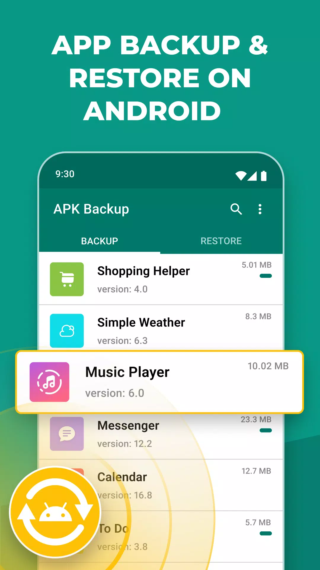 APK Backup Schermafbeelding 3