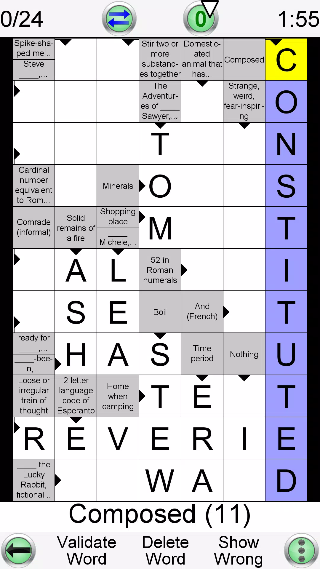 Arrow Crossword Captura de tela 0