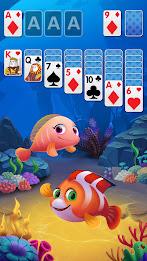 Solitaire Fish Klondike Card Captura de pantalla 0