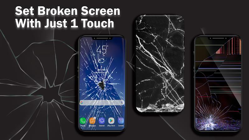 Broken Screen 4K Pranks Funny ภาพหน้าจอ 0