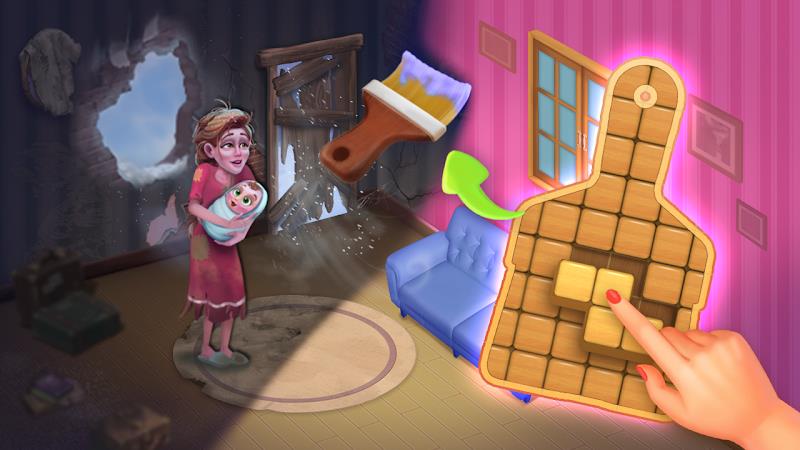 My Dream home & Block Puzzle ภาพหน้าจอ 1