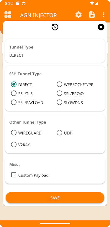 AGN INJECTOR (SSH/DNS/SSL) VPN স্ক্রিনশট 1