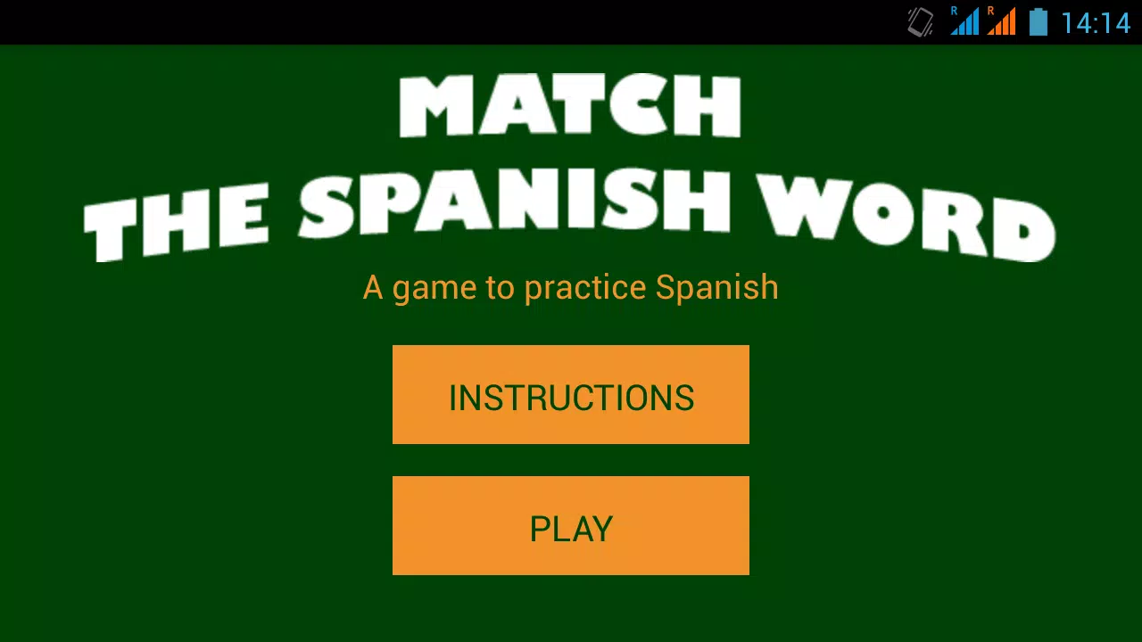 Match the Spanish Word Zrzut ekranu 0