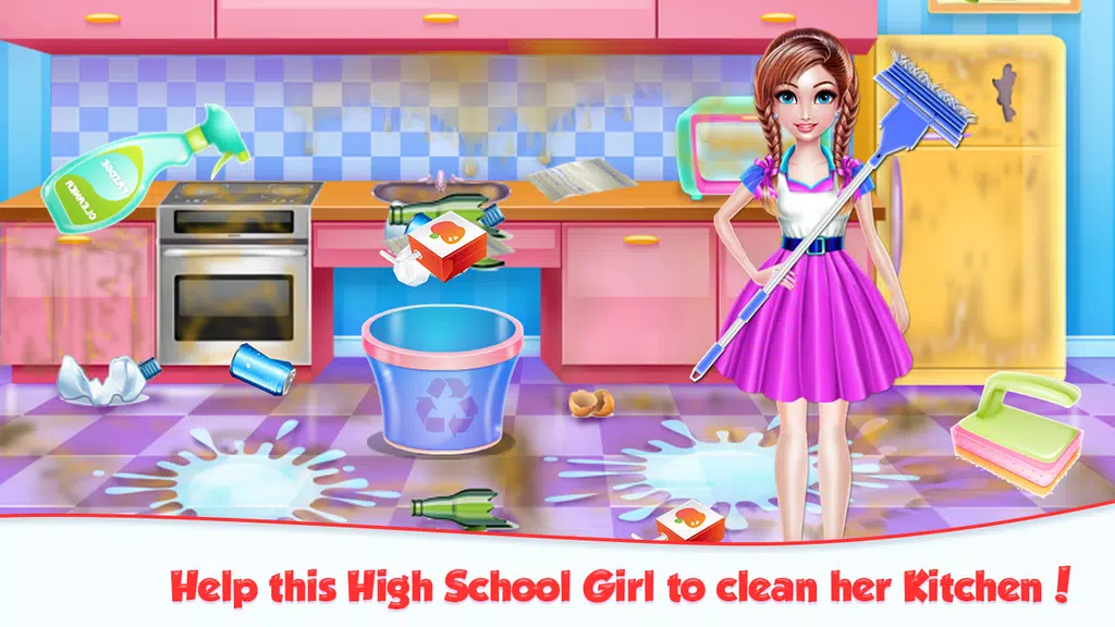 Highschool Girl House Cleaning スクリーンショット 3