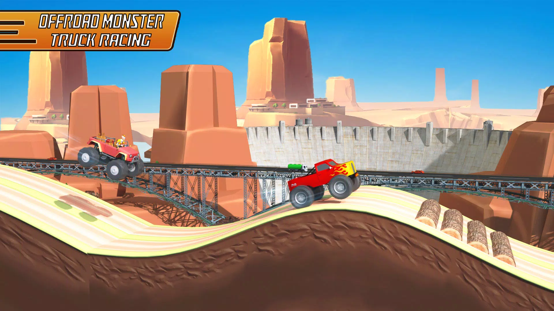 Uphill Racing - Hill Jump Game Ảnh chụp màn hình 0