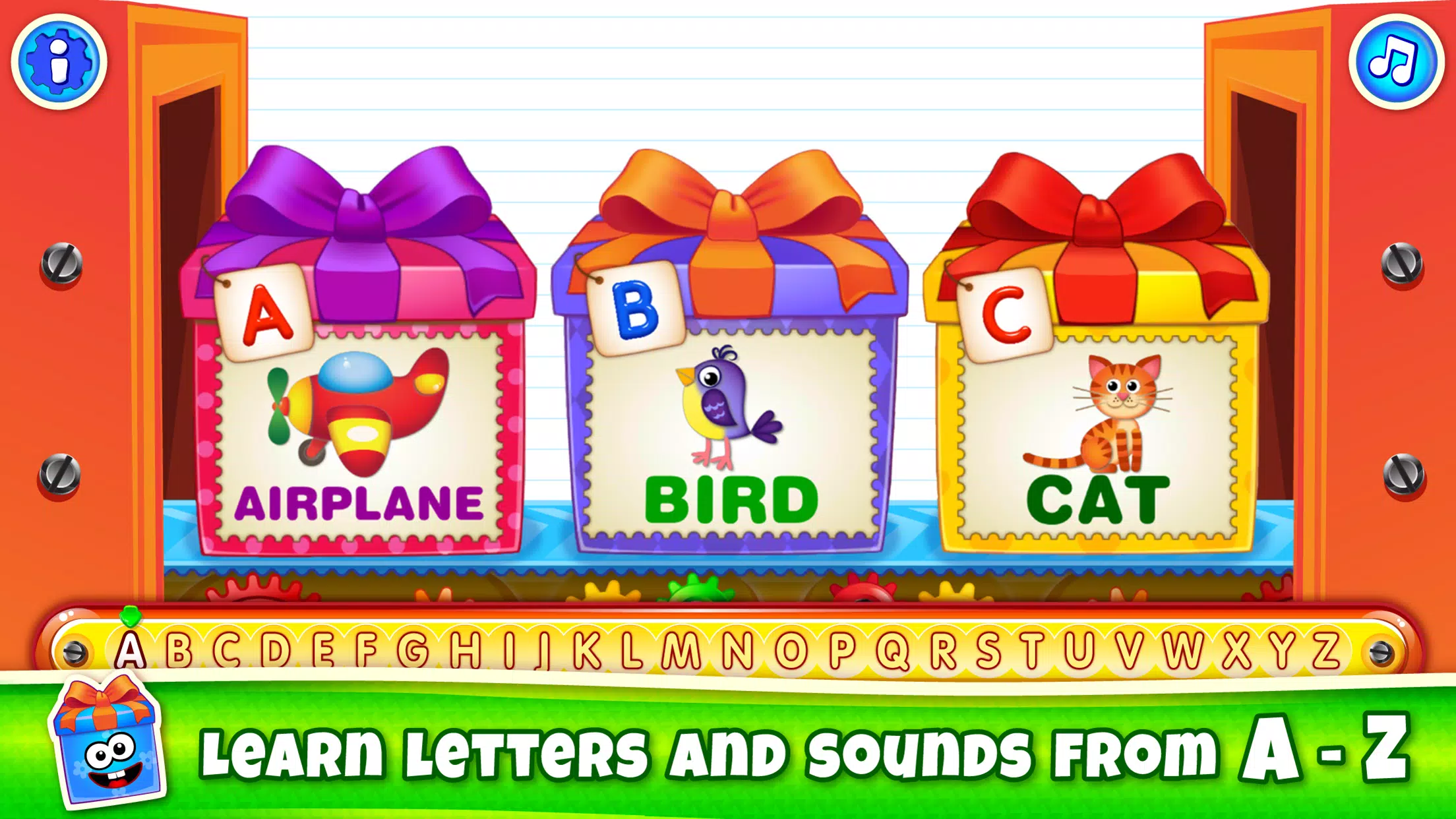 Bini ABC Kids Alphabet Games! スクリーンショット 0