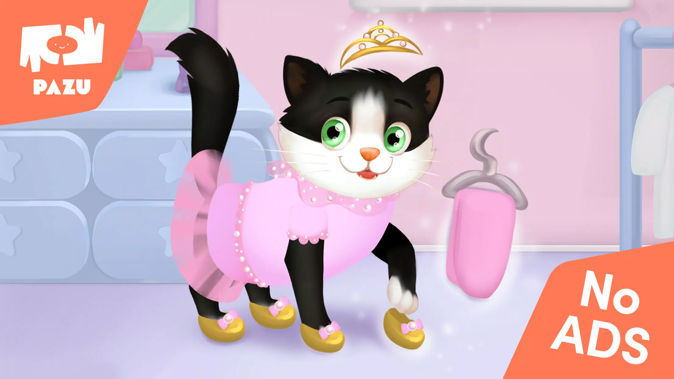 Cat game - Pet Care & Dress up Zrzut ekranu 0