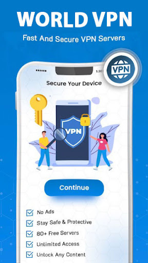 World VPN ဖန်သားပြင်ဓာတ်ပုံ 1