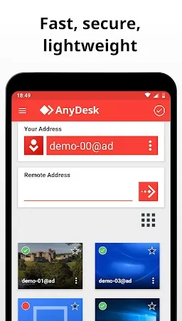 AnyDesk 遠端桌面軟體 螢幕截圖 0