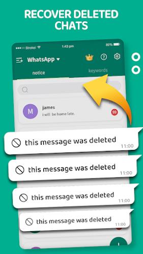 WA Messages Deleted Recovery Schermafbeelding 2