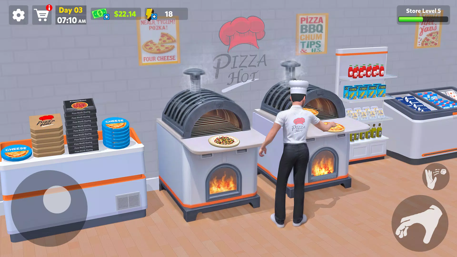 Pizza Shop Simulator 3D Captura de pantalla 1