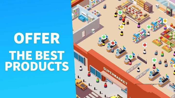 Idle Supermarket Tycoon Tiny Shop Game Zrzut ekranu 1